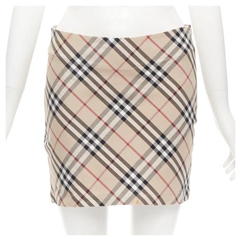 burberry inspired mini skirt
